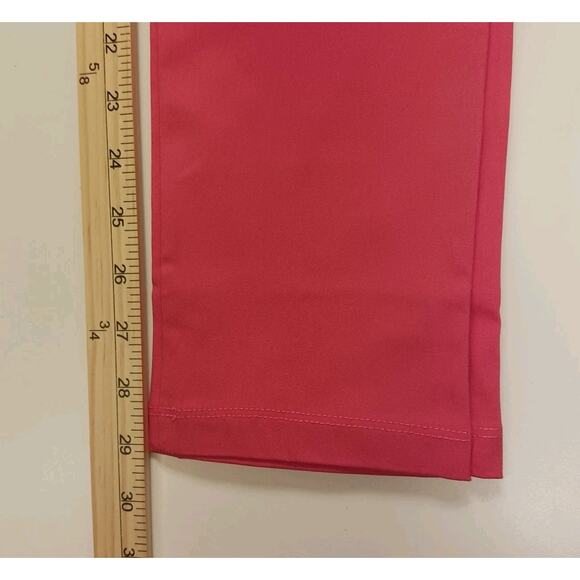 Clothing Ave Dress Pants Women's Large Pink Elastic Waist Button Accent Rayon - Picture 9 of 14